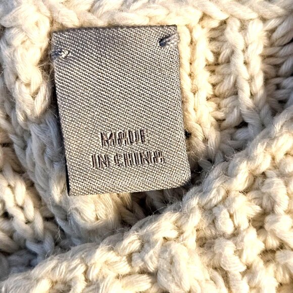 Vince Womens Sweater Ivory M MinimalistChic QuietLuxury Monochrome Capsule - Picture 7 of 11